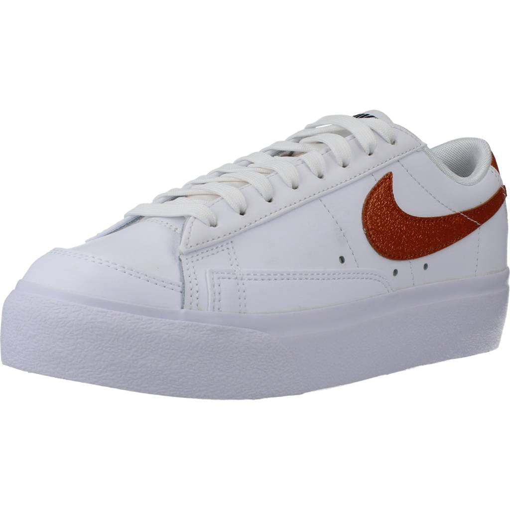 Nike Blazer 77 Platform Womens White Metallic Copper Size 8.5