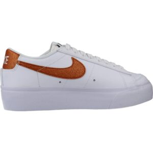 Nike Blazer 77 Platform Womens White Metallic Copper Size 8.5