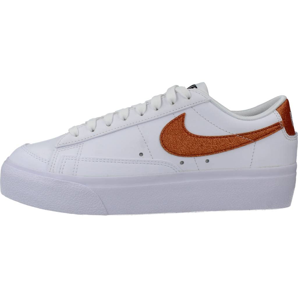 Nike Blazer 77 Platform Womens White Metallic Copper Size 8.5