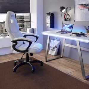 Office Hardwood Floor Chair Mat - Computer Chair Mat for Hardwood Floors, Pad for Hardwood and Tile Floors, Large Anti-Slip Home Desk Chair Mat, Easy Clean, NOT for Carpets, 55" X 63" Black