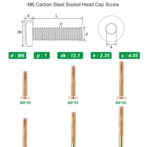 M6 x 12 MM Barrel Nuts,10pcs Cross Dowels Slotted Nuts Baby Bed Crib Screws Hardware Replacement Kit for Bunk Bed Beds Headboards Chairs Furniture (M6 x 12 mm-Barrel Nuts-20PCS)