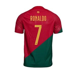 2022/23 mens portugal home jersey 7# ronaldo soccer jersey for adult size m