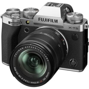Fujifilm X-T5 Mirrorless Digital Camera with XF18-55mm Lens Bundle with Extra Battery + Monopod + 64GB SD Card + More | USA Authorized with Fujifilm Warranty | Fuji x-t5