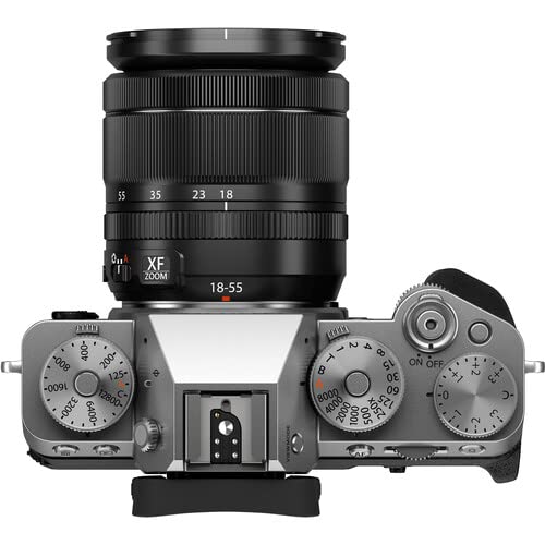 Fujifilm X-T5 Mirrorless Digital Camera with XF18-55mm Lens Bundle with Extra Battery + Monopod + 64GB SD Card + More | USA Authorized with Fujifilm Warranty | Fuji x-t5