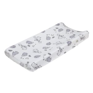 carter's sleepy sheep white and gray lamb and moon super soft changing pad cover