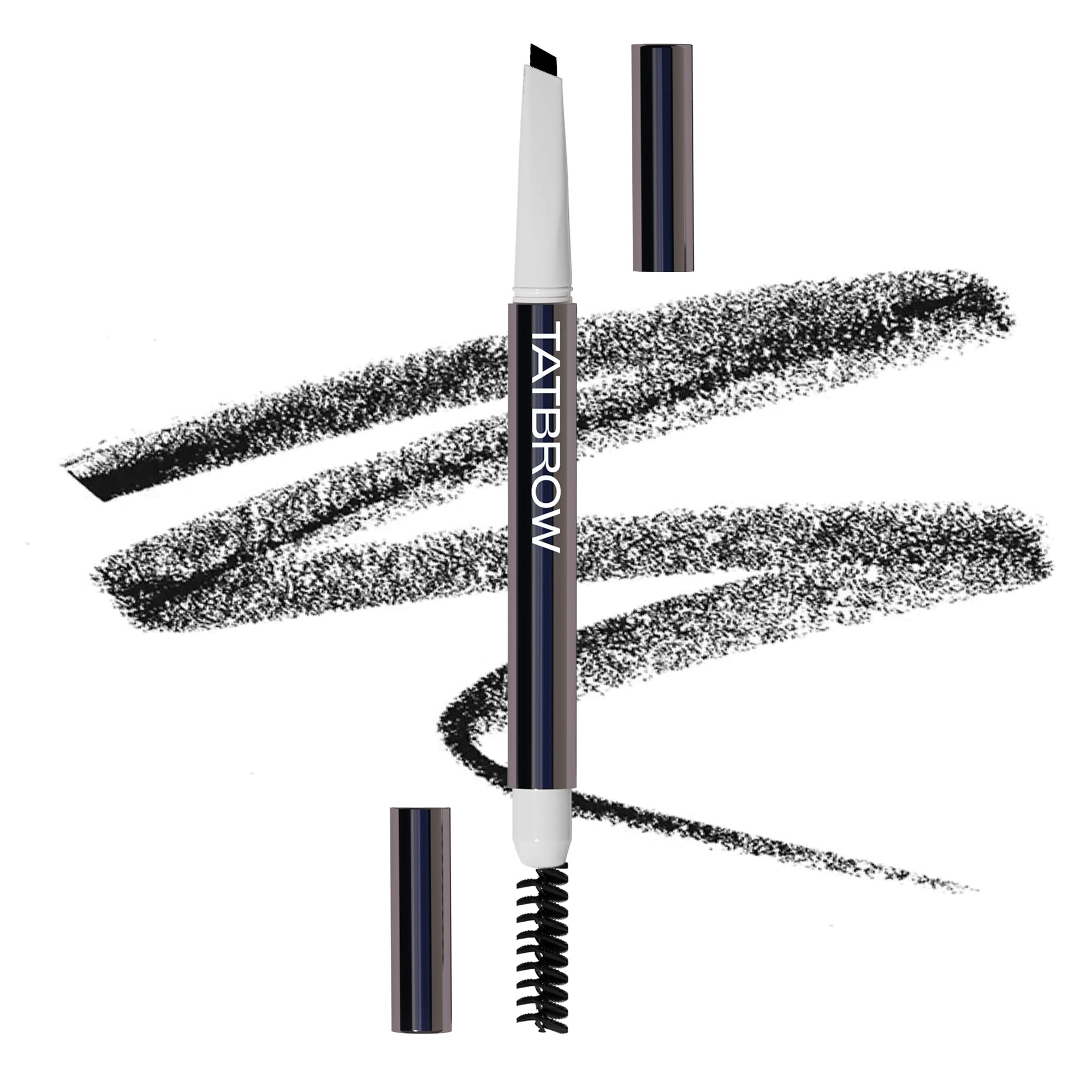 TatBrow PREMIER Edge Define Eyebrow Pencil– Eyebrow Makeup for Defining Brows, Long Lasting, Waterproof Eyebrow Pencil for Natural Looking Brows, Ash Black