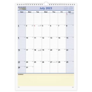 at-a-glance 2023-2024 academic wall calendar, monthly, 12" x 17", medium, ruled daily blocks, quicknotes (pm5328)