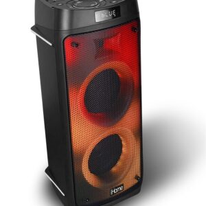 iHome iHPS-650LT Self Powered Wireless Bluetooth LED Lights 400 Watts Portable Party Speaker with EQ and FX