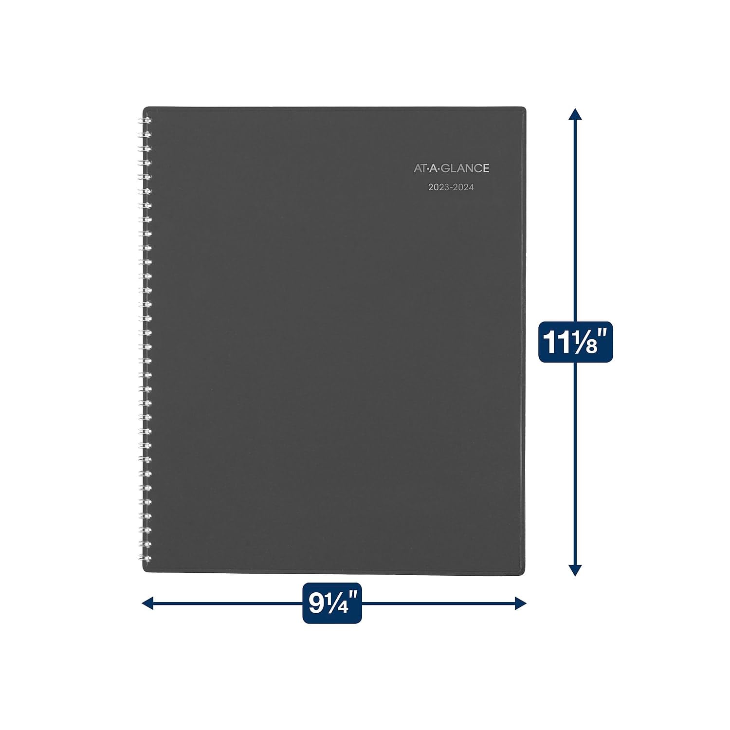 AT-A-GLANCE 2023-2024 Planner, Weekly & Monthly Academic Appointment Book, 8-1/2" x 11", Large, DayMinder, Charcoal (AYC52045)(July 2023-June 2024)