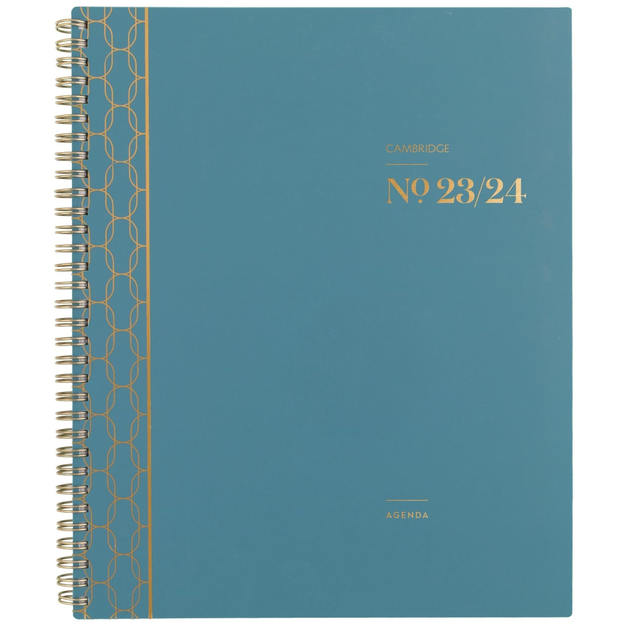 Cambridge 2023-2024 Academic Planner, Weekly & Monthly, 8-1/2" x 11", Large, WorkStyle Balance, Monthly Tabs, Pocket, Flexible Cover, Teal (1606-905A-12)