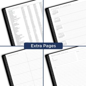 AT-A-GLANCE 2023-2024 Planner, Monthly Academic, 9" x 11", Large, Contempo, Black (70074X05)