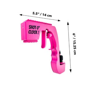 Shot O' Clock! Champagne Gun Shooter, Beer Accessories, Alcohol Gun, Champagne Stoppers, Pistola de Bebida para Botella, Pistola de Cerveza for Any Celebration!