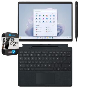 microsoft qlp-00001 surface pro 9 13" touch tablet, intel i7, 32gb/1tb, platinum bundle surface pro keyboard, surface slim pen 2 and 2 yr cps enhanced protection pack