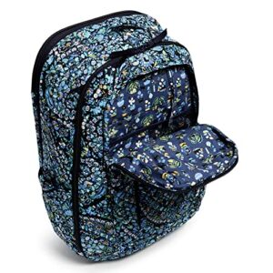 Vera Bradley Women's Cotton Large Travel Backpack Travel Bag, Dreamer Paisley - Recycled Cotton, One Size