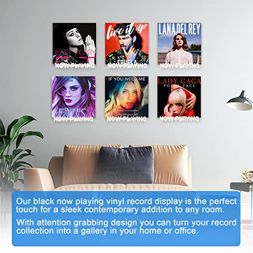 Aivwis Premium Now Playing Vinyl Record Stand, Exotic 3D Wall Mounted Record Shelf, Now Playing Record Holder for Records Collector, Wall Decor for Home or Office, Corridor, Record Store (Ivory)