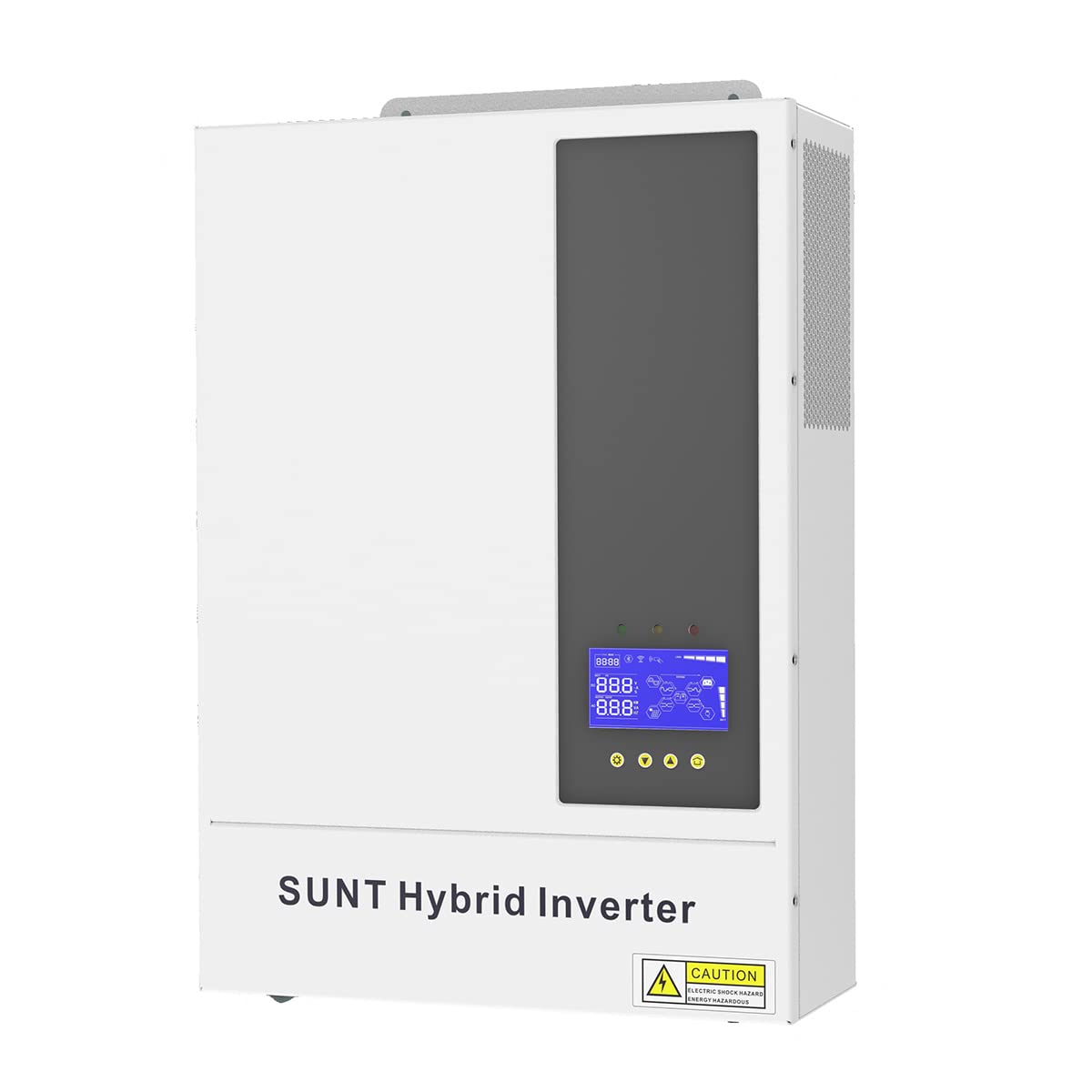 Y&H 3.6KW 48V Solar Hybrid Inverter MPPT Charger Max 500V PV Input AC220V Output with Timed Charging and Discharging for Peak Shaving and Valley Filling,Support WiFi and Bluetooth Communication