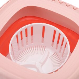 Portable Washing Machine, 6L Foldable Mini Small Portable Washer Washing Machine with Basket for Baby Clothes, Underwear or Small Items, Mini Washing Machine for Apartment Travel, Best Gift (Pink)