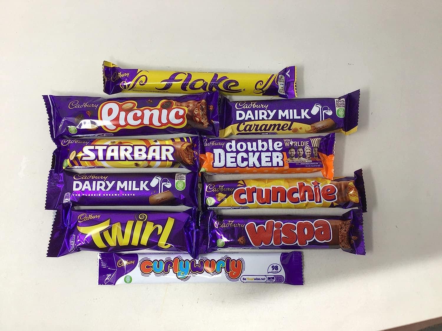 Cadbury Selection Box of 10 Full Size British Chocolate Bars