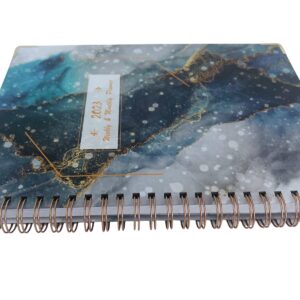 2023 Planner - Weekly & Monthly Planner 2023, January 2023 - December 2023, 8.4”x 6.1”, Planner 2023 with Gray Marble Cover