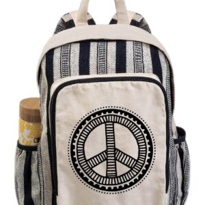 Soul Flower Into The Forest I Go Natural Canvas Backpack