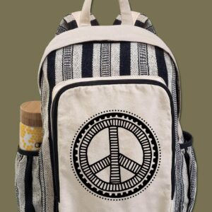 Soul Flower Into The Forest I Go Natural Canvas Backpack