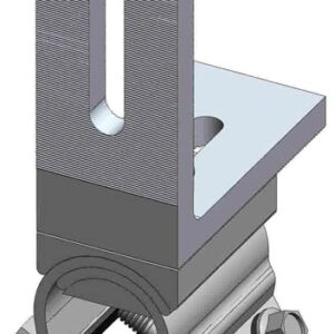 MageBracket RH with L Bracket R-Panel Trapezoidal Metal Roof Mounting Racking Rib Bracket Clamp for Solar Panel Module Installation