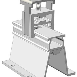 End Clamp MageBracket CL Mounting Kit for Solar Module Panel Mounting Racking Installation on Corrugated Metal Roof