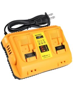 dcb102 replacement for dewalt battery charger station comaptible with dewalt 12v/20v battery charger work with dewalt 20v battery and tools（yellow）