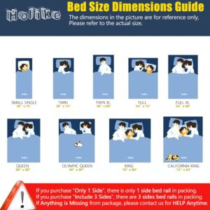 CuteBear Bed Rails for Toddlers - 60" 70" 80" Extra Long Baby Bed Rail Guard (3 Sides: Perfect for California King Bed, Include 3 Sides)