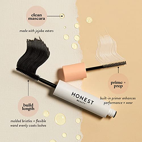 Honest Beauty Sparkle all the Way Eye Kit | Full Size Extreme Length Mascara + Eye Catcher Lid Tint, Pay Day | Cruelty Free