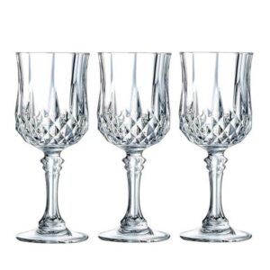 ryuhyf red wine glass set, white wine glass set, medium 5.4 oz wine glasses, set of 3