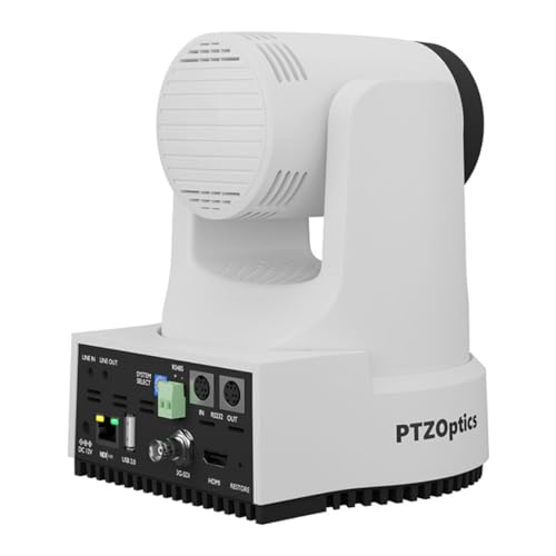 PTZOptics Move 4K 12X Optical Zoom Camera (White)