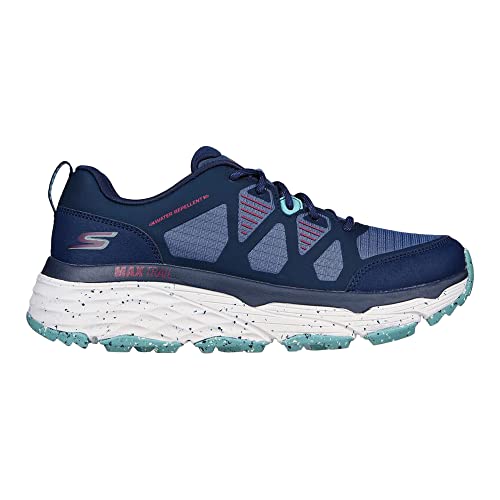 Skechers Women's Max Cushioning Elite Trail Navy/Turquoise 8 B