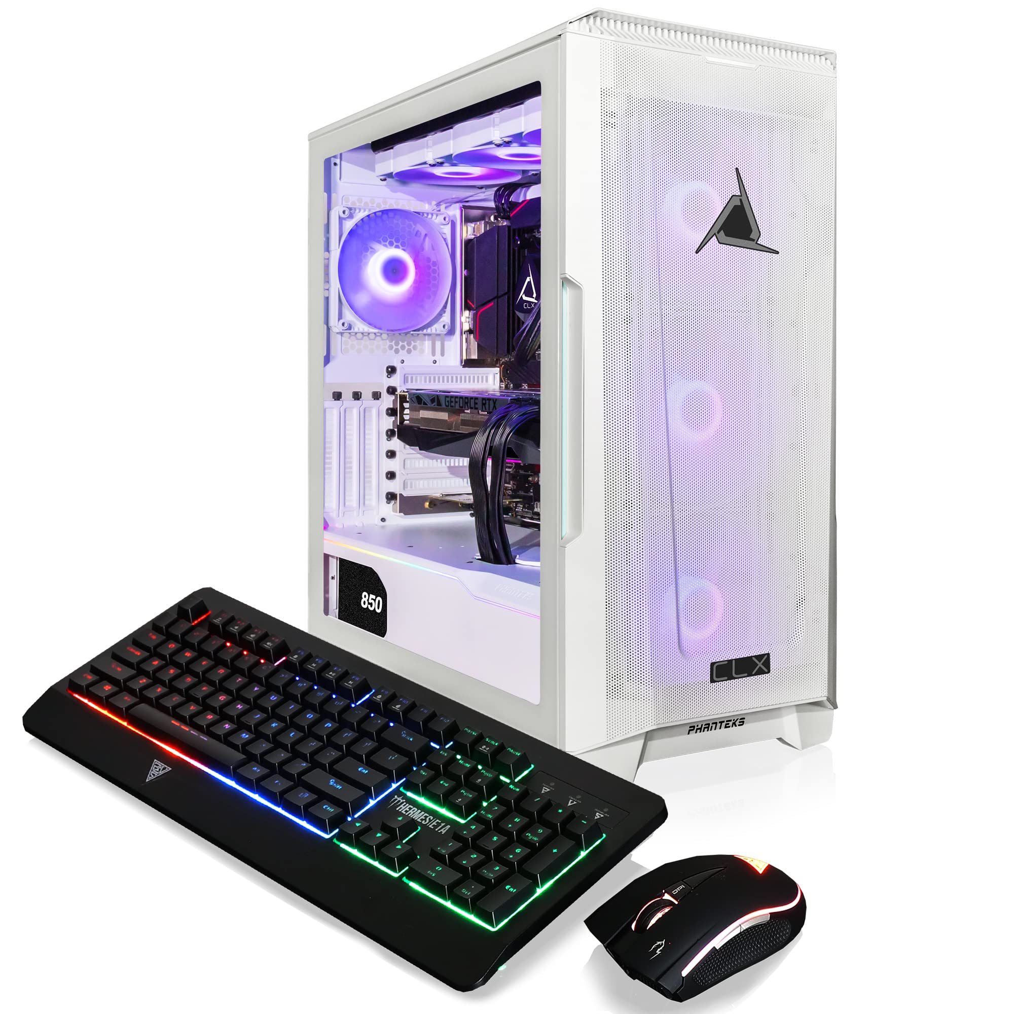 CLX Set Gaming PC - AMD Ryzen 9 7950X 4.5GHz, GeForce RTX 4080 Super, 64GB DDR5 Memory, 1TB NVMe M.2 SSD, 6TB HDD, WiFi, Windows 11 Home, White