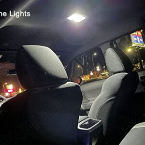 Xpismii 7 Piece 6000K White Tacoma LED Interior Light Kit Package Replacement for Toyota Tacoma 2005 2006 2007 2008 2009 2010 2011 2012 2013 2014 2015, with Placement Diagram and Install Tool