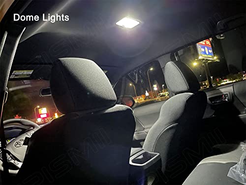 Xpismii 7 Piece 6000K White Tacoma LED Interior Light Kit Package Replacement for Toyota Tacoma 2005 2006 2007 2008 2009 2010 2011 2012 2013 2014 2015, with Placement Diagram and Install Tool