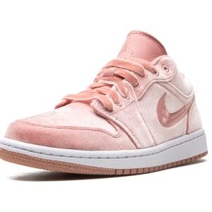 Jordan Womens WMNS Air Jordan 1 Low SE DQ8396 600 Pink Velvet - Size 6.5W