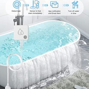 MOCREO SW2 Water Leak Detector Sensor with 95dB Alarm, Hub Required, No Subscription Fee, Home Wireless Flood Monitor for Basement, Laundry, Pipe Leakage, Sink Overflow