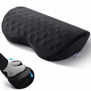 foot rest for under desk at work - beautrip high resilience foam under desk footrest pillow with massage texture - ergonomic foot stool for office, home, car, travel - home office gaming accessories