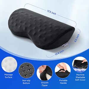 Foot Rest for Under Desk at Work - BEAUTRIP High Resilience Foam Under Desk Footrest Pillow with Massage Texture - Ergonomic Foot Stool for Office, Home, Car, Travel - Home Office Gaming Accessories