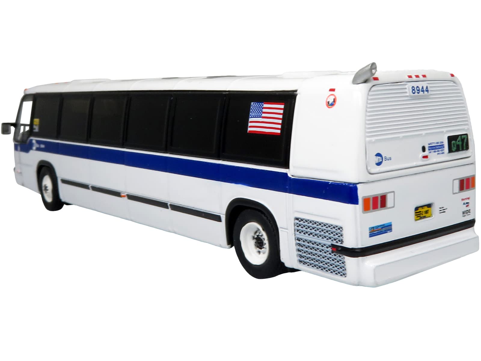 TMC RTS Transit Bus MTA New York 47 LaGuardia Airport Marine Air Term MTA New York City Bus Series 1/87 Diecast Model by Iconic Replicas 87-0397