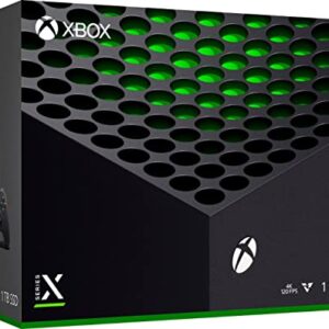 Microsoft Xbox Series X 1TB SSD Gaming Console - Additional Black Controller, 8X Cores Zen 2 CPU, 12 TFLOPS RDNA 2 GPU, 16GB DDR6 RAM, Up to 120 FPS, 8K HDR, 4K UHD Blu-Ray