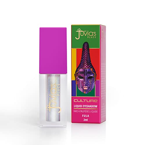 Juvia's Place Culture Duochrome Liquid Eyeshadow - Liquid Eye Makeup for Glitter & Shine, Multi-colored Glitter Liquid Eyeshadow, Sparkly Makeup for Eyes, Women's Glitter Makeup Kit Addition (Fula)