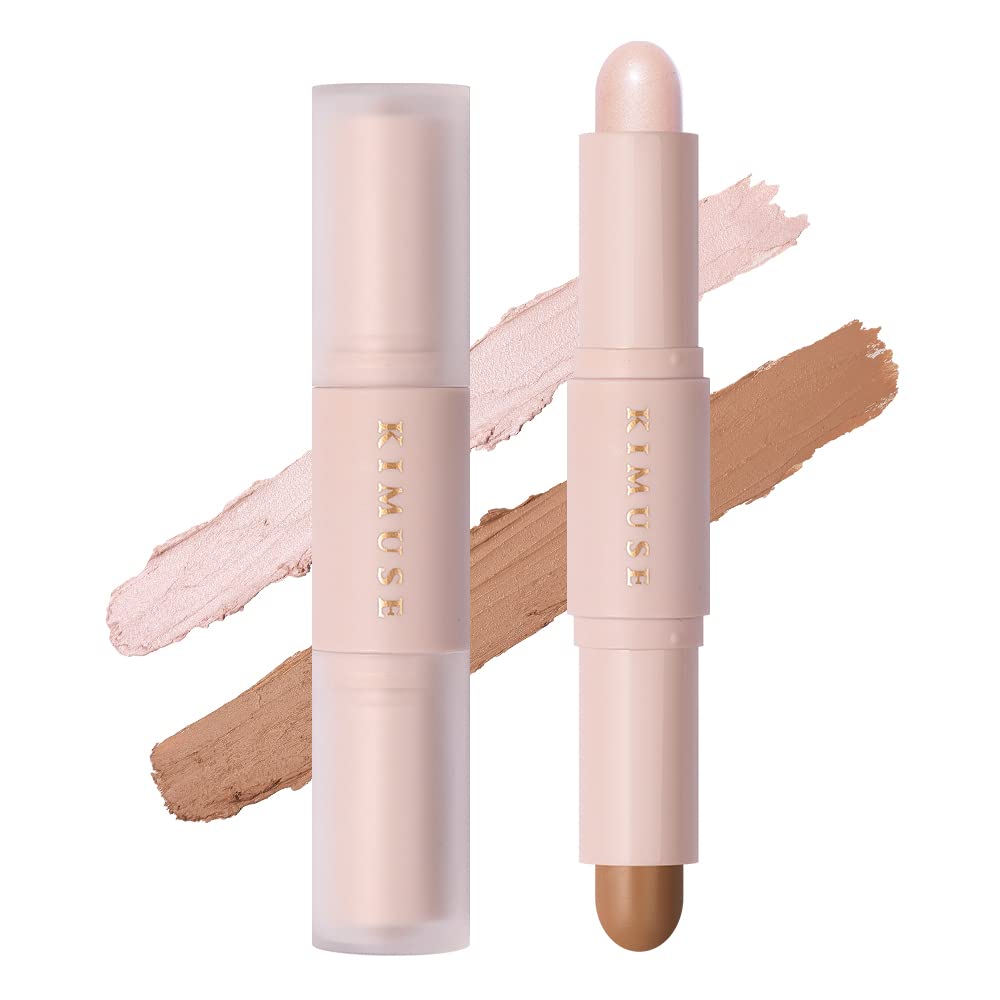 KIMUSE Soft Cream Blush Makeup & 2 Color Dual Cream Contour Stick