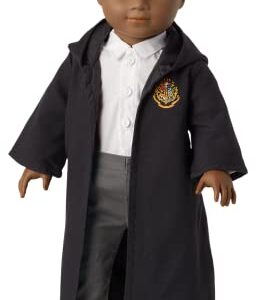 American Girl Harry Potter 18-inch Doll Hogwarts Uniform with Pants Outfit and Robe Featuring School Crest, For Ages 6+