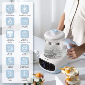 Little Bo Baby Instant Warmer, Bottle Warmer One Button Formula Temperature Instant Water Warmer Multi-Function Intelligent Warmer Formula Dispenser Machine Warmer