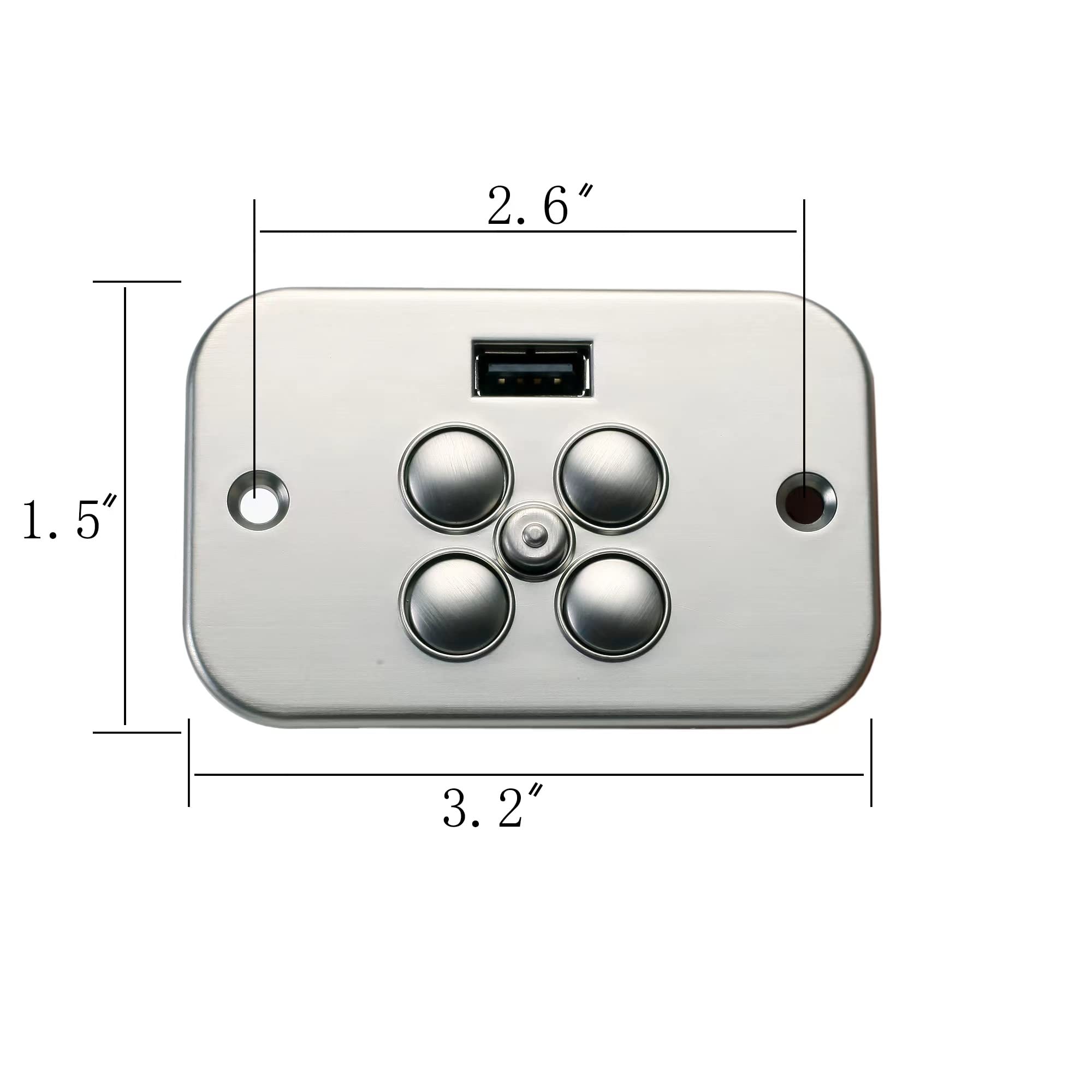 Uetmulik Power Recliner Lift Chair Raffel Systems 5 Button 5 Pin Hand Control Model CTR UR2 08 BA Replacement with USB