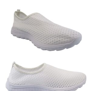 INSTANTARTS Fall Mushroom Womens Water Shoes Casual Air Mesh Sports Aqua Shoes Lightweight Slip-on Jogging Walking Footwear