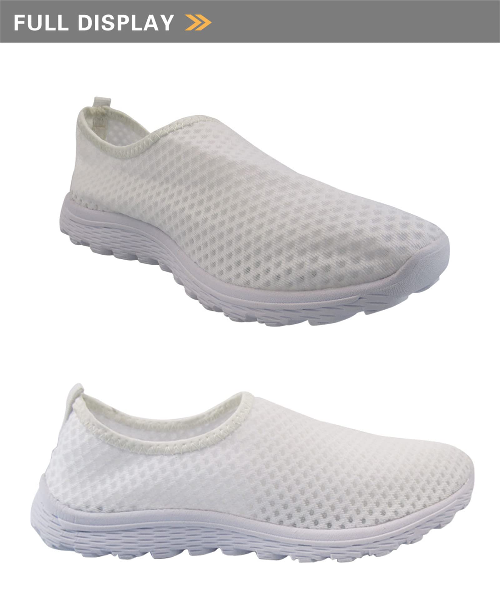 INSTANTARTS Fall Mushroom Womens Water Shoes Casual Air Mesh Sports Aqua Shoes Lightweight Slip-on Jogging Walking Footwear