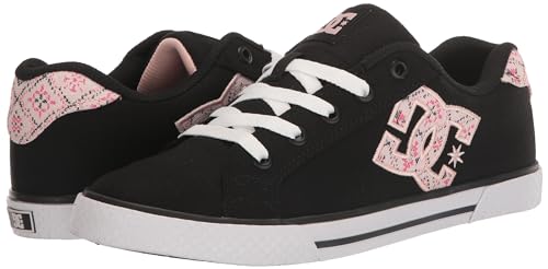 DC Women's Chelsea Low Top Casual Skate Shoe, Pink/Raspberry, 8.5